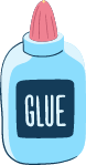 Drawn Glue Bottle