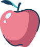 Drawn Shiny Apple