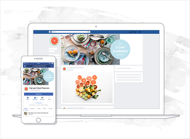 facebook food banner mockup