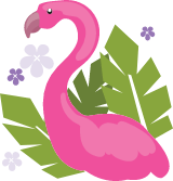 Floral Flamingo