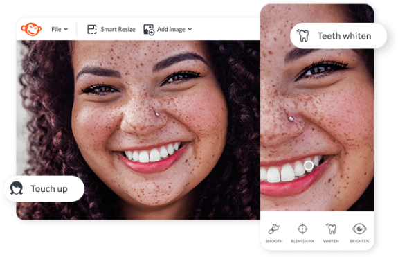 Touch-up photos on the PicMonkey mobile app 