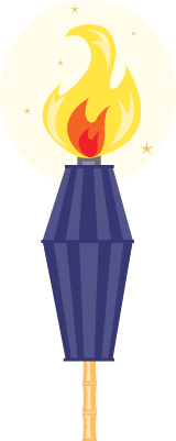 Tropical Tiki Torch